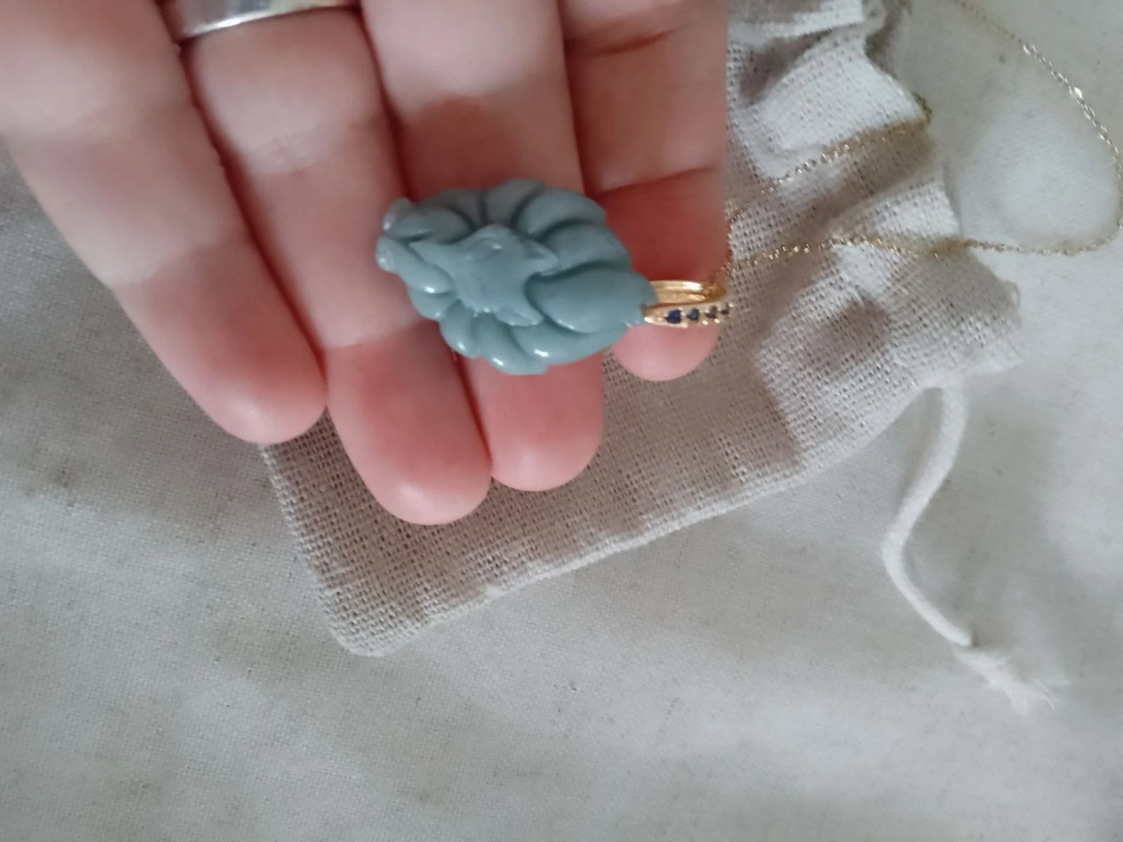 Colar pingente de raposa de nove caudas kitsune japonês – photo 2